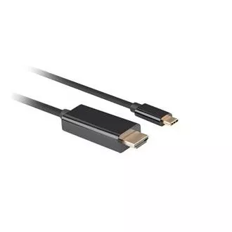 Lanberg USB-C(M)->HDMI(M) Kabel 1m 4K 60Hz schwarz Lanberg USB-C(M)->HDMI(M) Kabel 1m 4K 60Hz schwarz