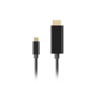 Lanberg USB-C(M)->HDMI(M) Kabel 3m 4K 60Hz schwarz