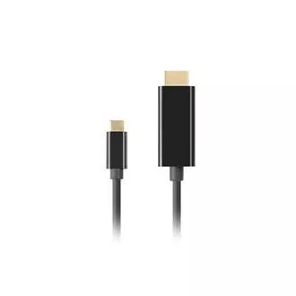 Lanberg USB-C(M)->HDMI(M) Kabel 3m 4K 60Hz schwarz