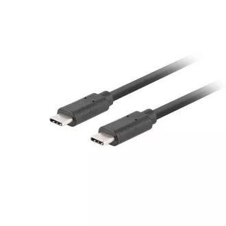 Lanberg USB-C M/M 3.1 GEN 2 Kabel 0.5m 10GB/S PD100W schwarz Lanberg USB-C M/M 3.1 GEN 2 Kabel 0.5m 10GB/S PD100W schwarz