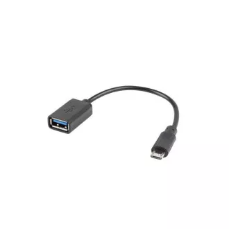 LANBERG USB Micro (M) 2.0 auf USB-A(F) Adapterkabel 15CM schwarz OTG