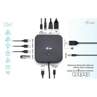 I-tec USB-C HDMI Dual DP Docking Station mit Power Delivery 100 W i-tec Universal-Ladegerät 112 W I-tec USB-C HDMI Dual DP Docking Station mit Power Delivery 100 W i-tec Universal-Ladegerät 112 W