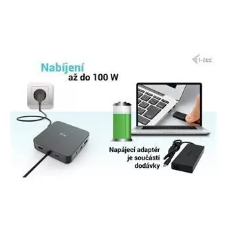 I-tec USB-C HDMI Dual DP Docking Station mit Power Delivery 100 W i-tec Universal-Ladegerät 112 W I-tec USB-C HDMI Dual DP Docking Station mit Power Delivery 100 W i-tec Universal-Ladegerät 112 W