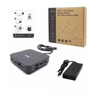 I-tec USB-C HDMI Dual DP Docking Station mit Power Delivery 100 W i-tec Universal-Ladegerät 112 W I-tec USB-C HDMI Dual DP Docking Station mit Power Delivery 100 W i-tec Universal-Ladegerät 112 W