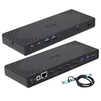 I-tec USB 3.0 / USB-C / Thunderbolt Dual Display Docking Station PD 100W I-tec USB 3.0 / USB-C / Thunderbolt Dual Display Docking Station PD 100W
