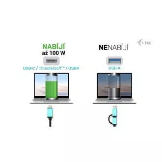 I-tec USB 3.0 / USB-C / Thunderbolt Dual Display Docking Station PD 100W I-tec USB 3.0 / USB-C / Thunderbolt Dual Display Docking Station PD 100W