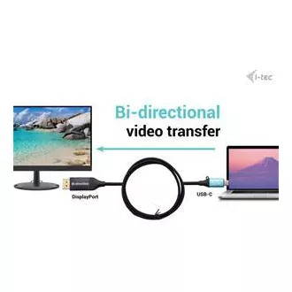 I-tec USB-C DisplayPort Bi-Directional Kabel Adapter 8K/30Hz 150cm