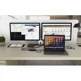 I-tec USB-C Dual 4K/60Hz (einzeln 8K/30Hz) DP Video Adapter