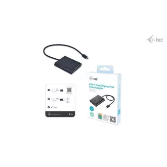 I-tec USB-C Dual 4K/60Hz (einzeln 8K/30Hz) DP Video Adapter