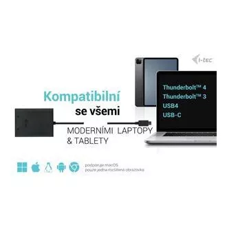 I-tec USB-C Dual 4K/60Hz (einzeln 8K/30Hz) DP Video Adapter