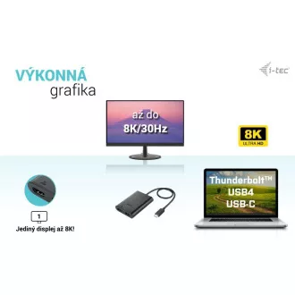 I-tec USB-C Dual 4K/60Hz (einzeln 8K/30Hz) HDMI Video Adapter