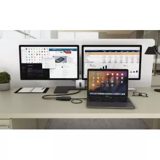 I-tec USB-C Dual 4K/60Hz (einzeln 8K/30Hz) HDMI Video Adapter