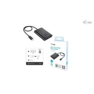 I-tec USB-C Dual 4K/60Hz (einzeln 8K/30Hz) HDMI Video Adapter