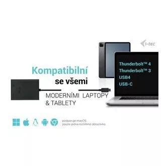 I-tec USB-C Dual 4K/60Hz (einzeln 8K/30Hz) HDMI Video Adapter