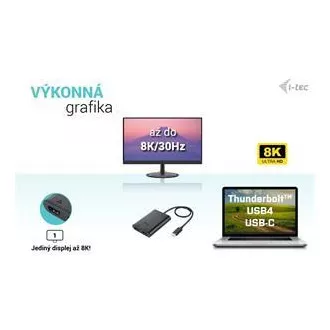 I-tec USB-C Dual 4K/60Hz (einzeln 8K/30Hz) HDMI Video Adapter