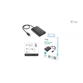 I-tec USB-C Dual 4K/60Hz (einzeln 8K/30Hz) HDMI Video Adapter