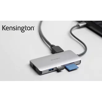 KENSINGTON UH1400P USB-C® 8-in-1 Mobile Docking Station KENSINGTON UH1400P USB-C® 8-in-1 Mobile Docking Station