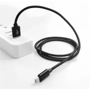 Crono Kabel USB 2.0/ USB A Stecker - microUSB Stecker, 1.0m, schwarz Premium