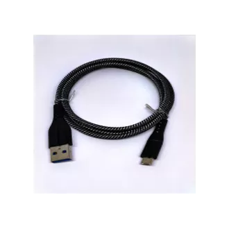 Crono Kabel USB 2.0/ USB A Stecker - microUSB Stecker, 1.0m, schwarz Premium Crono Kabel USB 2.0/ USB A Stecker - microUSB Stecker, 1.0m, schwarz Premium