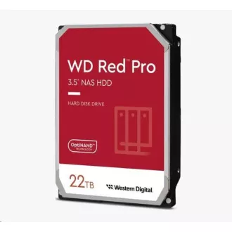 WD RED Pro NAS WD221KFGX 22TB SATAIII/600 512MB Cache, 265 MB/s, CMR