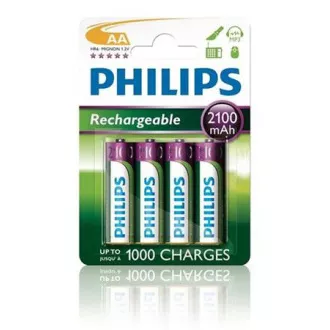 Philips Batterien AA 2100mAh MultiLife, NiMh - 4 Stück