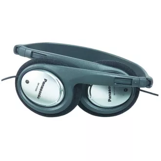 Panasonic RP-HT090E-H, kabelgebundene Kopfhörer, Over-the-Head, 3,5 mm Klinke, 6,3 mm Klinke, 5 m Kabel, Lautstärkeregler, grau