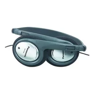 Panasonic RP-HT090E-H, kabelgebundene Kopfhörer, Over-the-Head, 3,5 mm Klinke, 6,3 mm Klinke, 5 m Kabel, Lautstärkeregler, grau