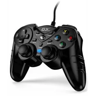 Genius GX Gaming GX-17UV, Gamepad, kabelgebunden, vibrierend, für PC und PS3, USB, schwarz - Unverpackt Genius GX Gaming GX-17UV, Gamepad, kabelgebunden, vibrierend, für PC und PS3, USB, schwarz - Unverpackt
