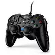 Genius GX Gaming GX-17UV, Gamepad, kabelgebunden, vibrierend, für PC und PS3, USB, schwarz