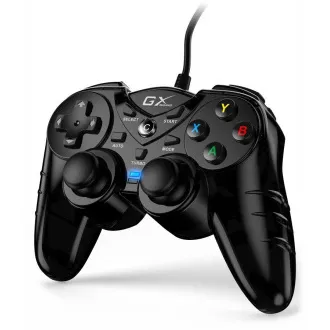 Genius GX Gaming GX-17UV, Gamepad, kabelgebunden, vibrierend, für PC und PS3, USB, schwarz Genius GX Gaming GX-17UV, Gamepad, kabelgebunden, vibrierend, für PC und PS3, USB, schwarz