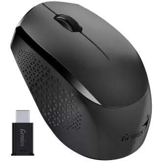 Genius NX-8000S Type-C, Maus, kabellos, optisch, 1200DPI, 3 Tasten, USB-C, schwarz