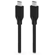 Genius ACC-C2CC-3A, Kabel, USB-C zu USB-C, USB 3.0, 3A, PD 60W, geflochten, 1,5m, schwarz