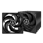 Arctic P14, 140x140x25 mm, Satz mit 5 Lüftern, schwarz, 3-polig