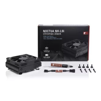 Noctua NH-L9i chromax.black, Intel LGA1150, LGA1151, LGA1155, LGA1156, AMD AM4 mit NM-AM4-L9aL9i Noctua NH-L9i chromax.black, Intel LGA1150, LGA1151, LGA1155, LGA1156, AMD AM4 mit NM-AM4-L9aL9i