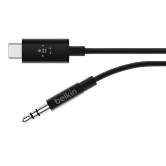 Belkin ROCKSTAR™ USB-C/3,5mm Klinkenkabel, 0,9m, schwarz Belkin ROCKSTAR™ USB-C/3,5mm Klinkenkabel, 0,9m, schwarz