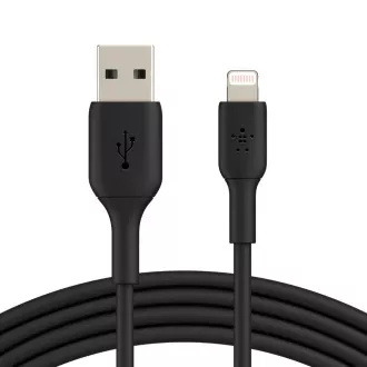 Belkin BOOST CHARGE™ Lightning/USB-A-Kabel, 2 m, schwarz Belkin BOOST CHARGE™ Lightning/USB-A-Kabel, 2 m, schwarz