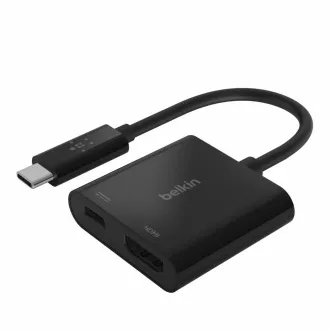 Belkin USB-C zu HDMI Adapter   60W Netzteil, schwarz