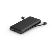 Belkin BOOST CHARGE™ USB-C Power Delivery PowerBank, 10000mAh, mit integrierten Kabeln, schwarz