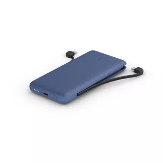 Belkin BOOST CHARGE™ USB-C Power Delivery PowerBank, 10000mAh, mit integrierten Kabeln, mitternachtsblau Belkin BOOST CHARGE™ USB-C Power Delivery PowerBank, 10000mAh, mit integrierten Kabeln, mitternachtsblau
