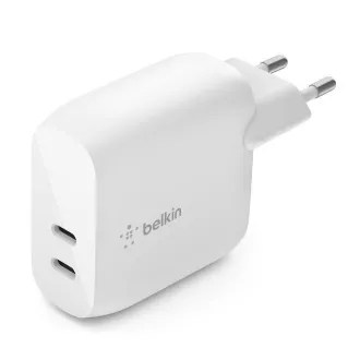 Belkin BOOST CHARGE™ Dual 40W USB-C Power Delivery Wandladegerät, Weiß