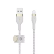 Belkin BOOST CHARGE™ Lightning/USB-A-Kabel, 2 m, weiß - langlebiges PRO Flex