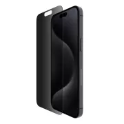 Belkin SCREENFORCE™ TemperedGlass Privacy Anti-Microbial Schutzglas für iPhone 15 Pro Max