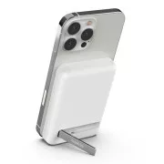 Belkin BOOST CHARGE™ MagSafe Magnetic Wireless PowerBank mit Ständer, 5000mAh, Weiß