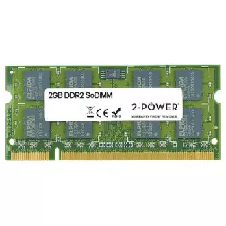 2-Power 2GB PC2-5300S 667MHz DDR2 CL5 SoDIMM 2Rx8 (LEBENSLANGE GARANTIE)
