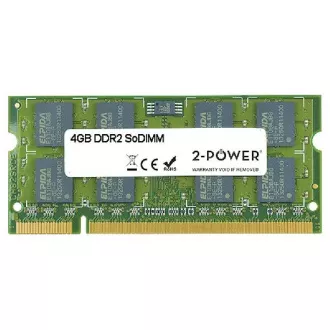 2-Power 4GB PC2-6400S 800MHz DDR2 CL6 SoDIMM 2Rx8 (LEBENSLANGE GARANTIE)