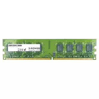 2-Power 2GB MultiSpeed 533/667/800 MHz DDR2 Nicht-ECC DIMM 2Rx8 ( LEBENSLANGE GARANTIE )