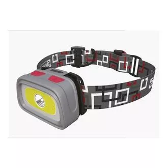 Emos LED-Stirnlampe P3531, 330 lm, 65m, 1x CREE   1x COB   rote LED hinten, 3x AAA  CR2032