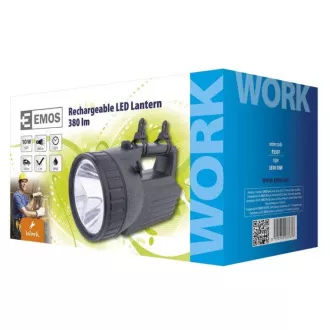 Emos LED-Taschenlampe wiederaufladbar 3810, 10W LED, wasserdicht