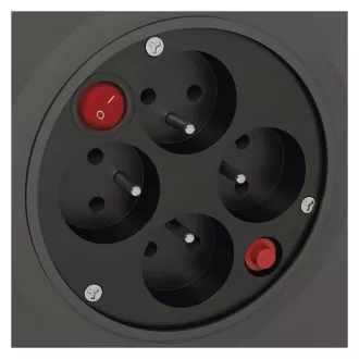 Emos Verlängerungstrommel - 4 Steckdosen, 50m, 1,5mm, PVC, IP20 Emos Verlängerungstrommel - 4 Steckdosen, 50m, 1,5mm, PVC, IP20