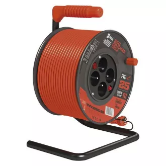 Emos Verlängerungstrommel - 4 Steckdosen, 25m, 1,5mm, PVC, IP20 Emos Verlängerungstrommel - 4 Steckdosen, 25m, 1,5mm, PVC, IP20